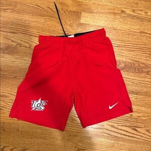 Nike Bright Red USA baseball Sports Shorts dri fit